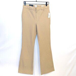 NWT Gap | High Rise Flare Stretchy Trouser Pants in Khaki Tan | Size 8